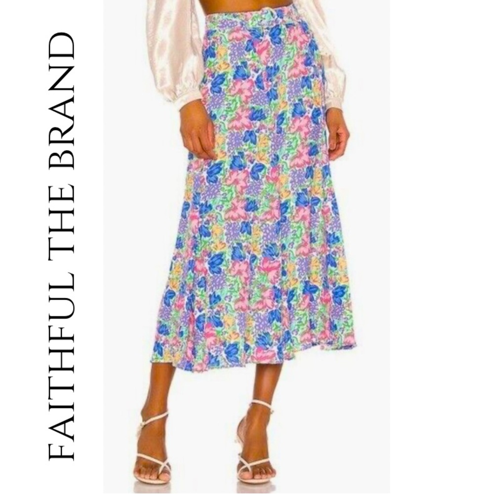 Faithful the Brand Valensole midi skirt